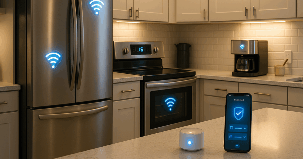 Conceito de Internet das Coisas IoT na automação residencial